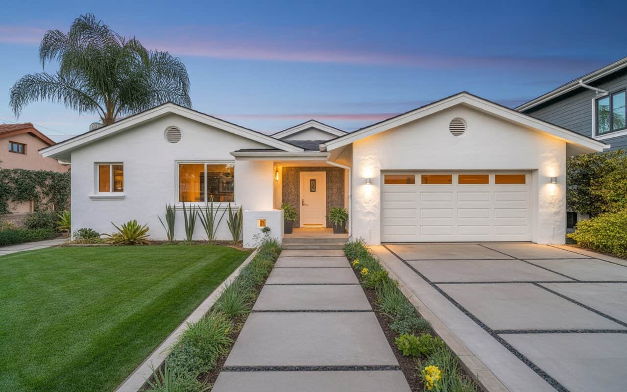 Renovated California single-story home for sale listed by a top real estate agent with modern design and spacious front yard.