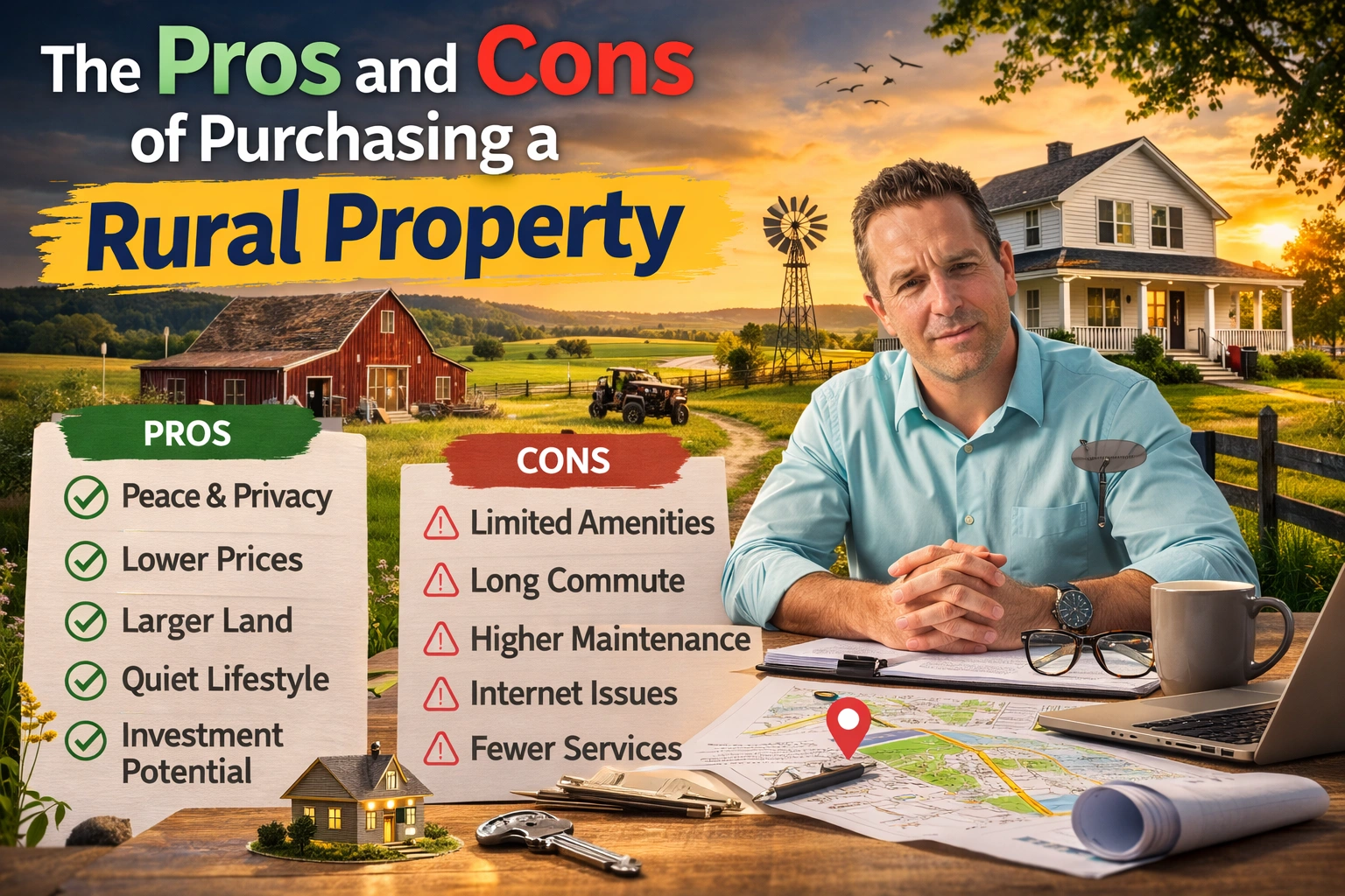 The Pros and Cons of Purchasing a Rural Property