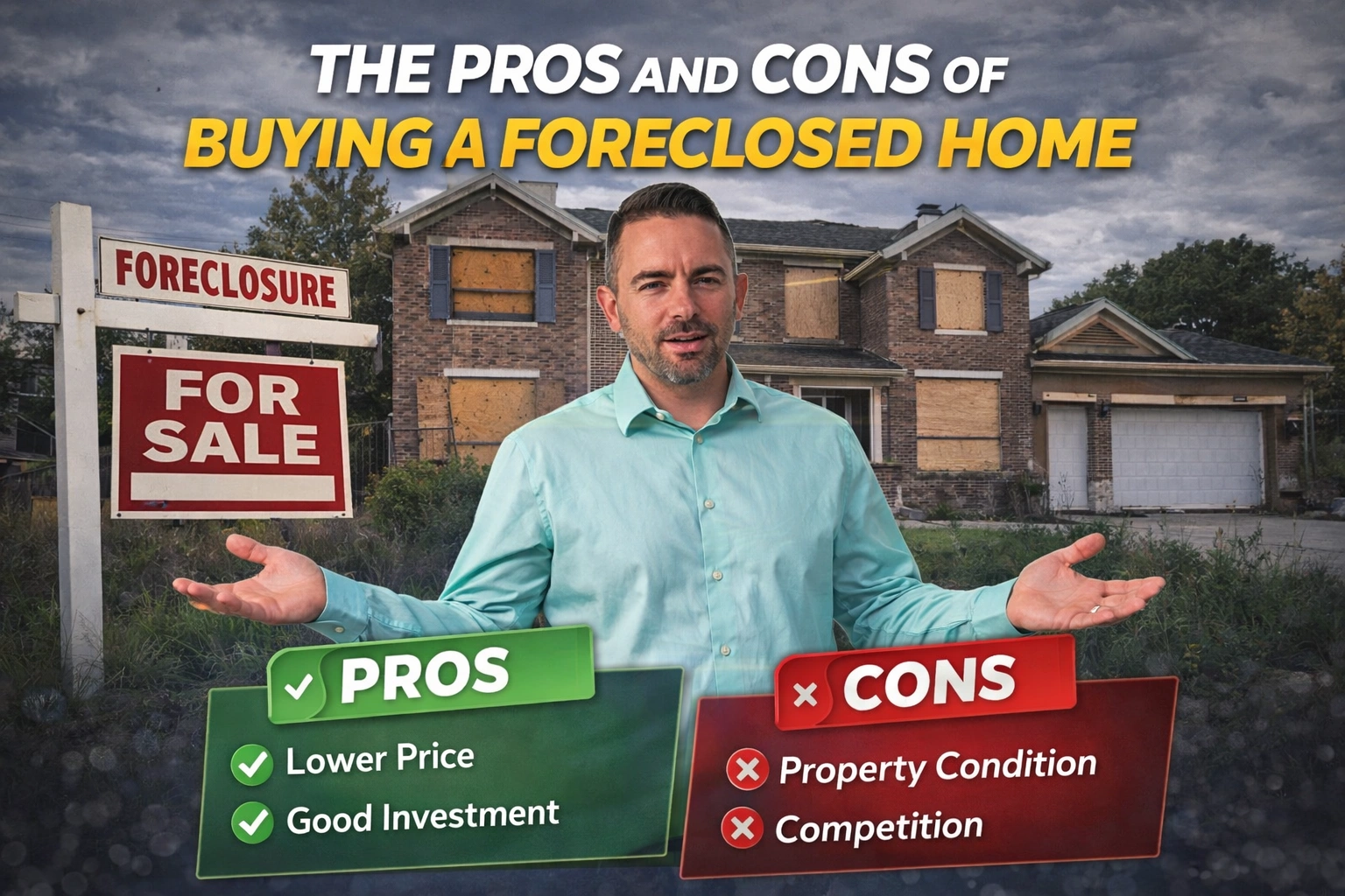 Pros and Cons of Buying a Foreclosed Home