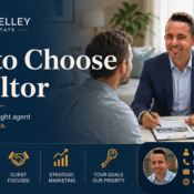 Buyer and seller discussing real estate goals with an agent at a table