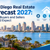 San Diego real estate forecast 2027 showing housing market trends, home prices, mortgage rates, and inventory outlook for buyers and sellers